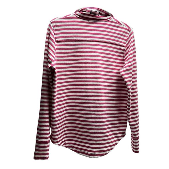 Vineyard Vines Quarter Zip Women’s Small Pink Striped Performance Pullover - Picture 4 of 8